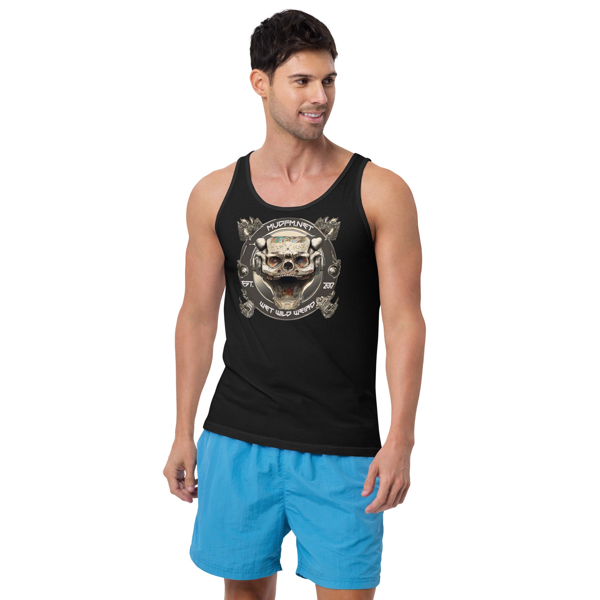 MUD Skull - Unisex Tank Top - mudfm