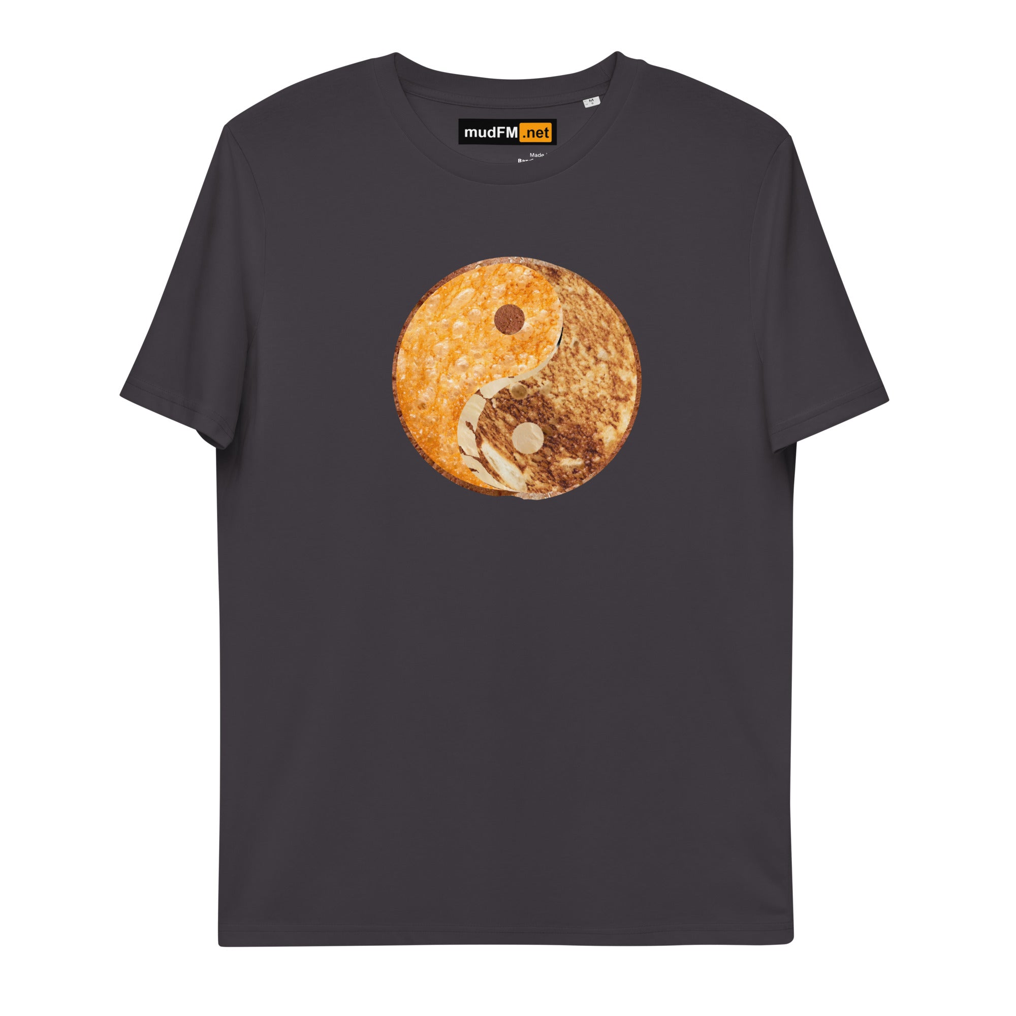 Grilled Cheese Yin Yang - Unisex organic cotton t-shirt - mudfm