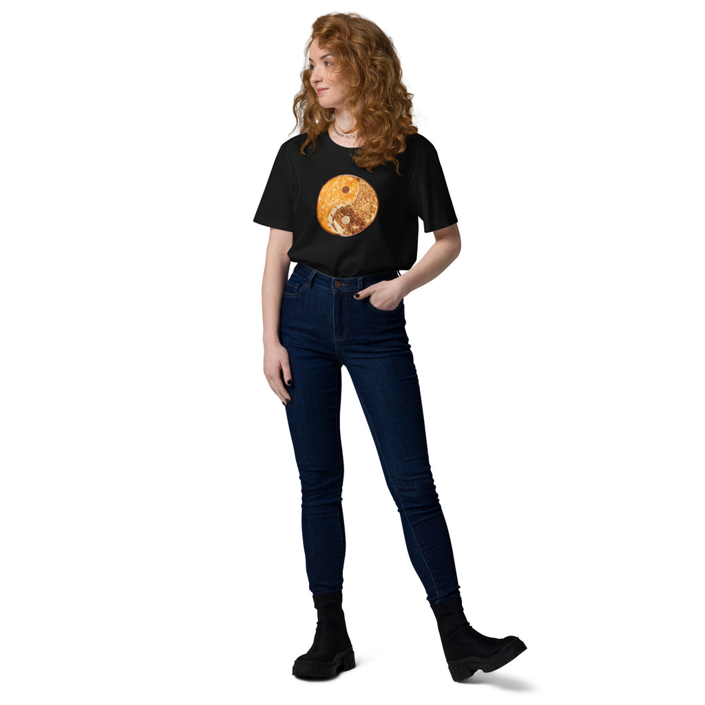 Grilled Cheese Yin Yang - Unisex organic cotton t-shirt - mudfm
