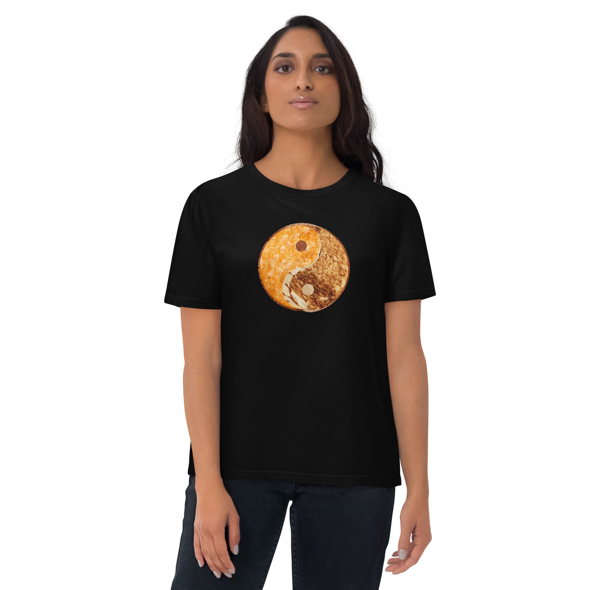 Grilled Cheese Yin Yang - Unisex organic cotton t-shirt - mudfm