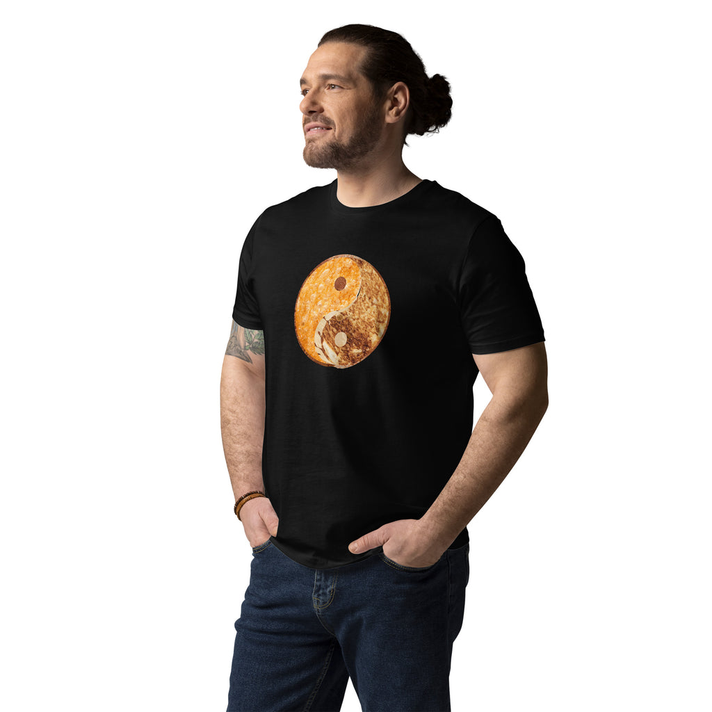 Grilled Cheese Yin Yang - Unisex organic cotton t-shirt - mudfm