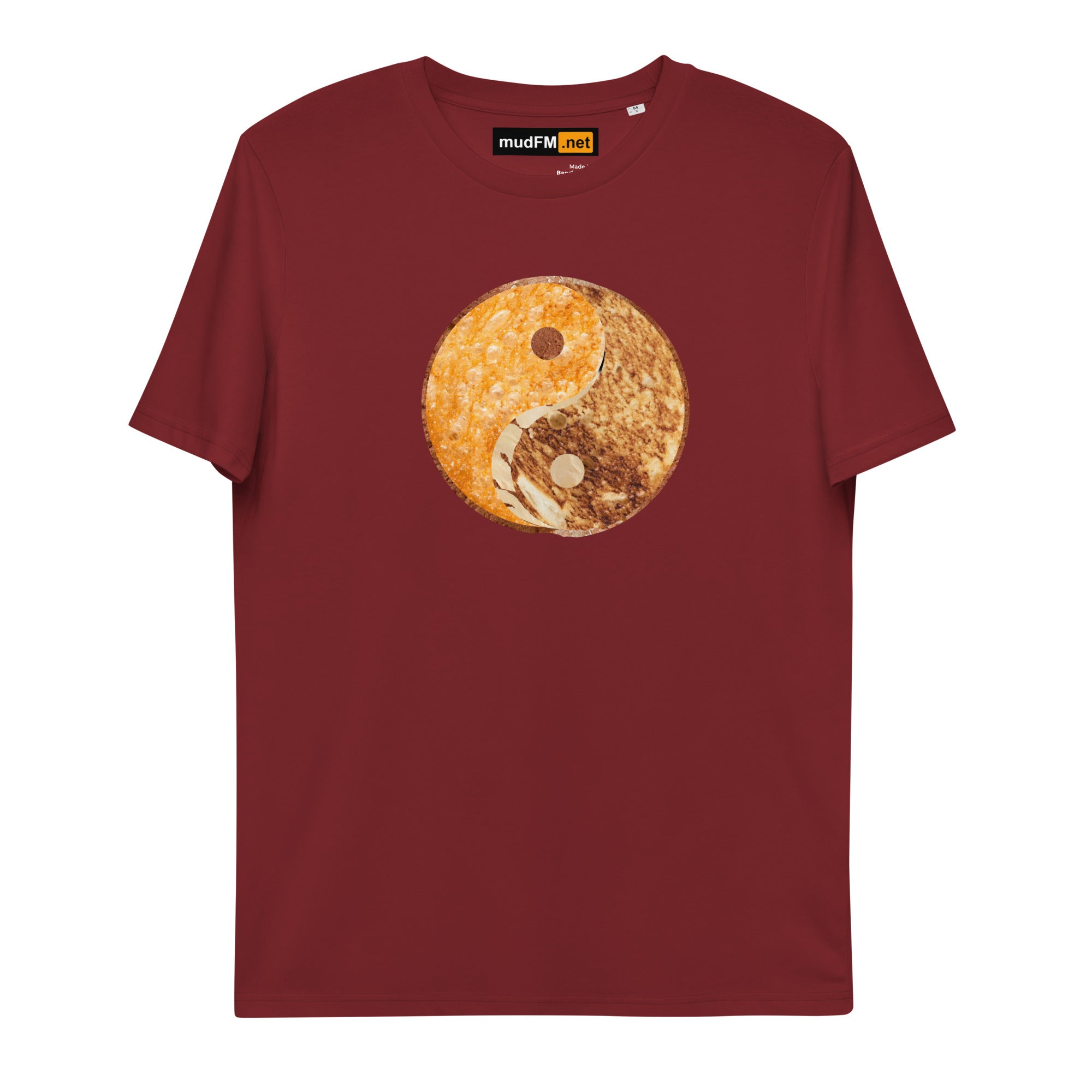 Grilled Cheese Yin Yang - Unisex organic cotton t-shirt - mudfm