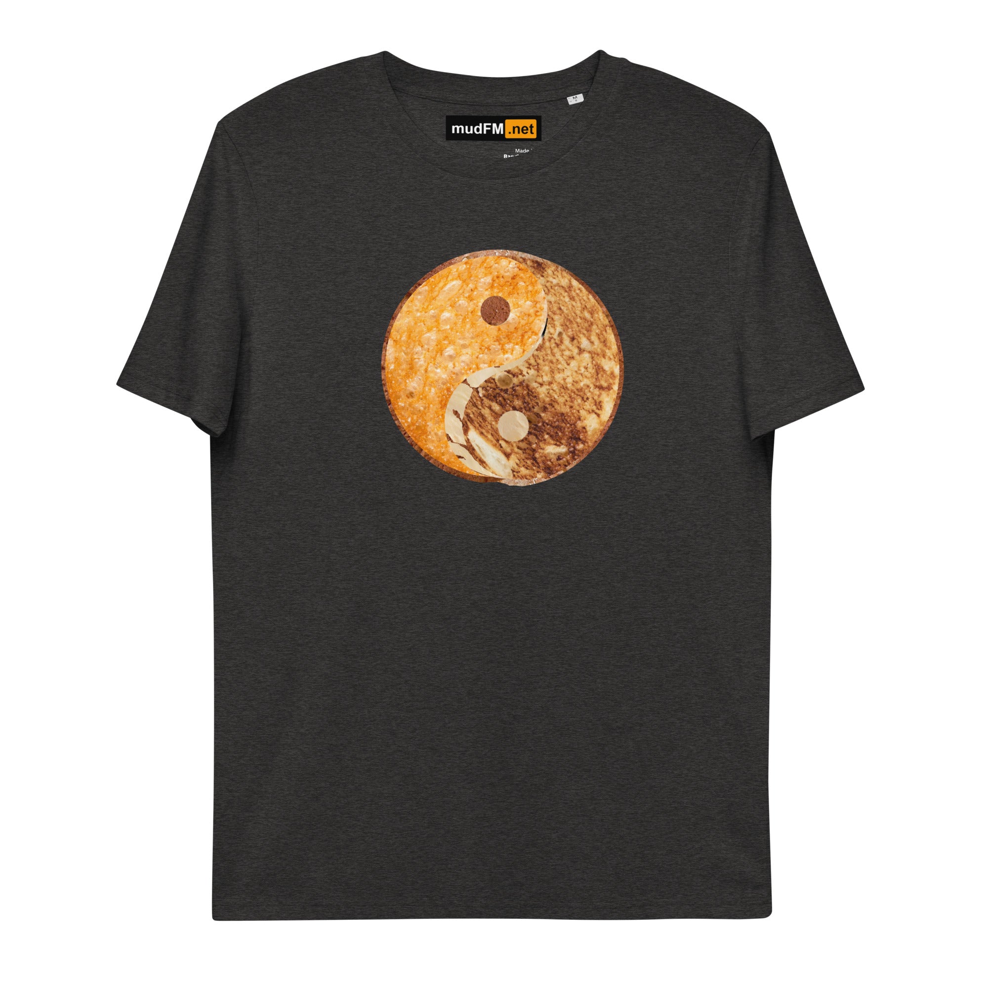 Grilled Cheese Yin Yang - Unisex organic cotton t-shirt - mudfm