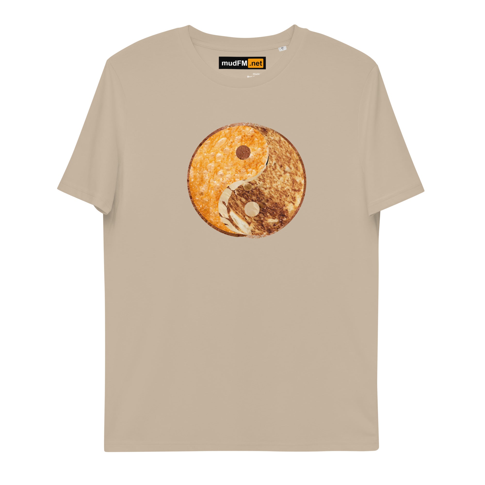 Grilled Cheese Yin Yang - Unisex organic cotton t-shirt - mudfm