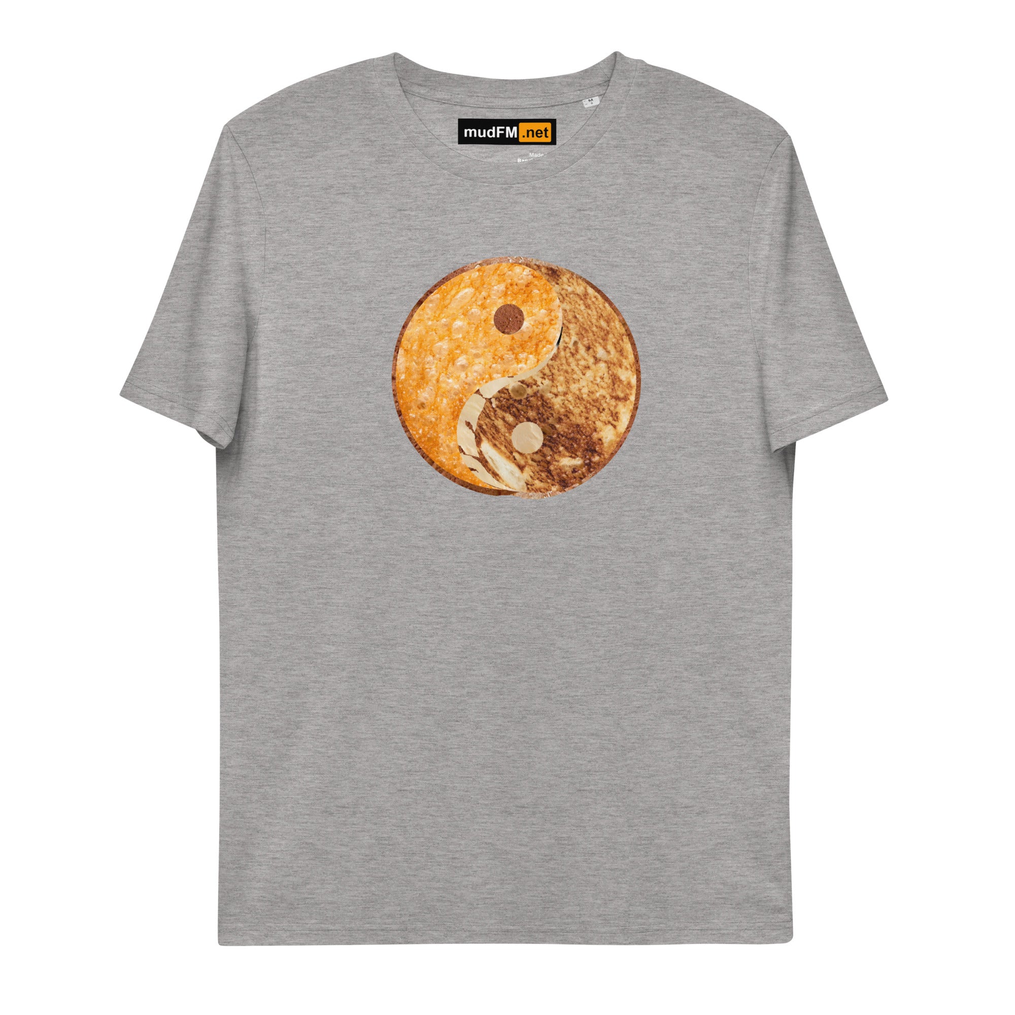 Grilled Cheese Yin Yang - Unisex organic cotton t-shirt - mudfm